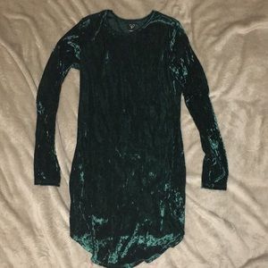 Windsor velvet green dress
